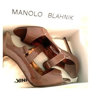 COPY - Manolo Blahnik Peep Toe Mary Jane